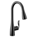 MOEN 7594EVBL Arbor  One-Handle Pulldown Kitchen Faucet In Matte Black