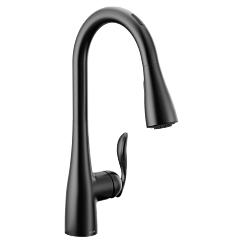 MOEN 7594EVBL Arbor  One-Handle Pulldown Kitchen Faucet In Matte Black