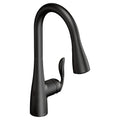 MOEN 7594EWBL Arbor Motionsense Wave One-Handle Pulldown Touchless Kitchen Faucet - Matte Black