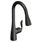 MOEN 7594EWBL Arbor Motionsense Wave One-Handle Pulldown Touchless Kitchen Faucet - Matte Black