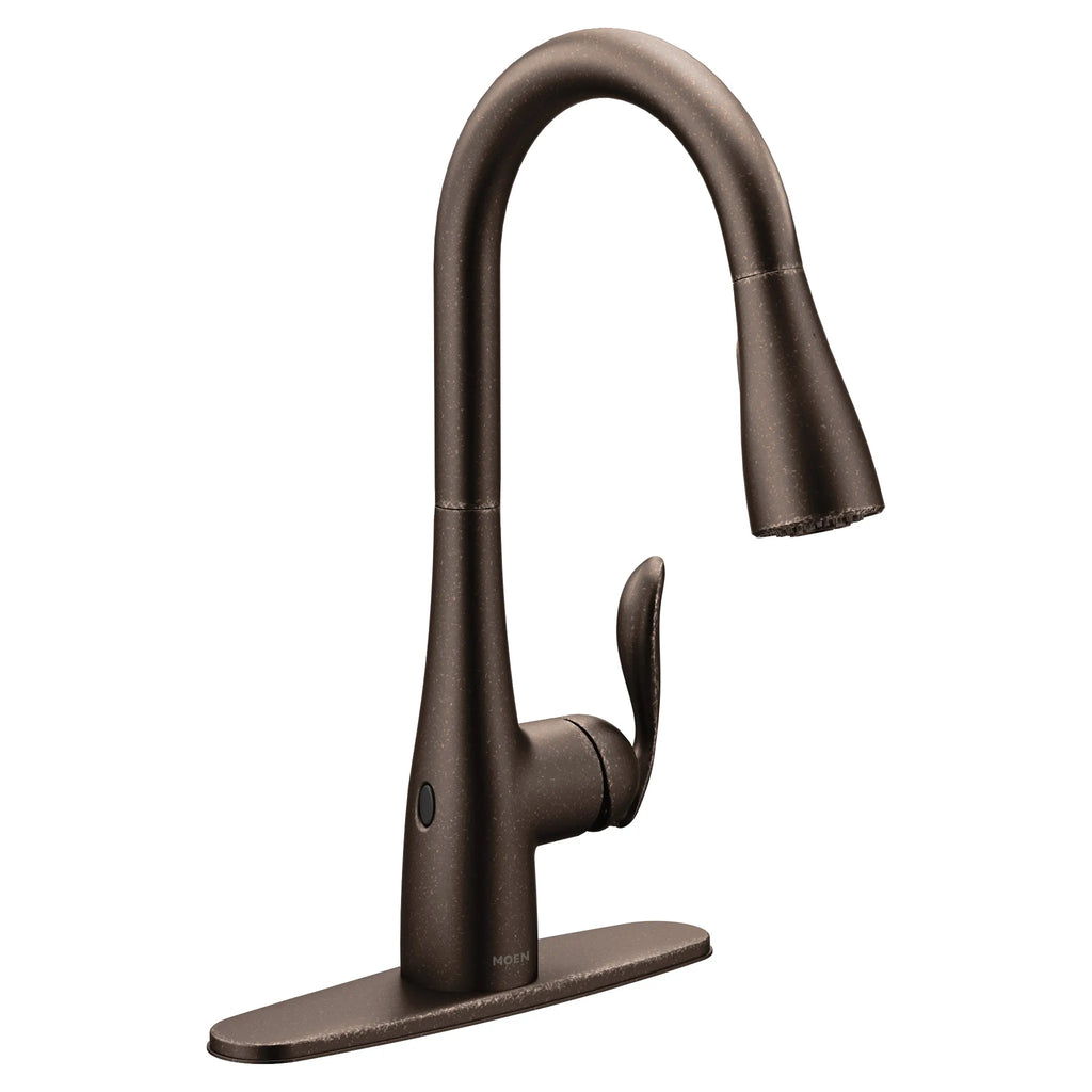 MOEN 7594EWORB Arbor Motionsense Wave One-Handle Pulldown Touchless Kitchen Faucet - Oil Rubbed Bronze