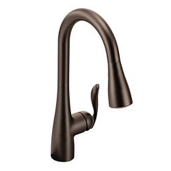 MOEN 7594ORB Arbor One-Handle High Arc Pulldown Kitchen Faucet - Oil Rubbed Bronze