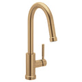 MOEN 7606BZG Kivo One-Handle High Arc Pulldown Kitchen Faucet - Bronzed Gold