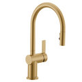MOEN 7622BG Cia One-Handle High Arc Pulldown Kitchen Faucet - Brushed Gold