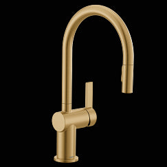 MOEN 7622BG Cia  One-Handle Pulldown Kitchen Faucet In Brushed Gold