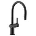 MOEN 7622BL Cia One-Handle High Arc Pulldown Kitchen Faucet - Matte Black