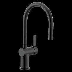 MOEN 7622BL Cia  One-Handle Pulldown Kitchen Faucet In Matte Black