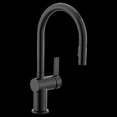 MOEN 7622EVBL Cia  One-Handle Pulldown Kitchen Faucet In Matte Black