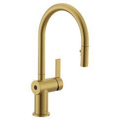 MOEN 7622EWBG Cia Motionsense Wave One-Handle Pulldown Touchless Kitchen Faucet - Brushed Gold