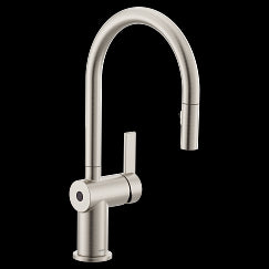 MOEN 7622EWSRS Cia  One-Handle Pulldown Kitchen Faucet In Spot Resist Stainless