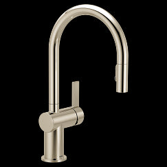 MOEN 7622NL Cia Polished nickel one-handle pulldown kitchen faucet