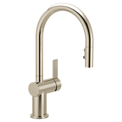 MOEN 7622NL Cia One-Handle High Arc Pulldown Kitchen Faucet - Polished Nickel