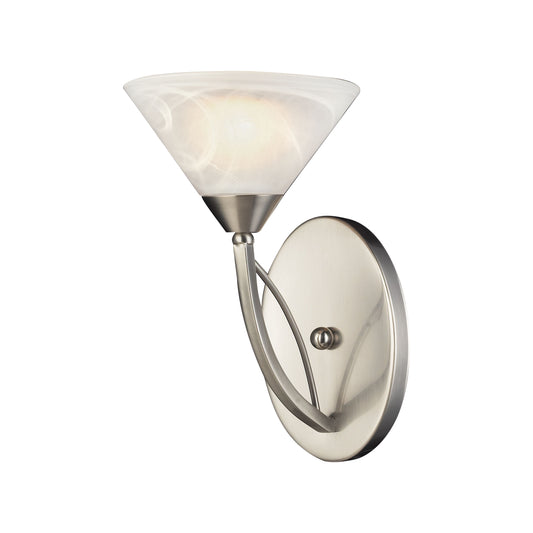 ELK SHOWROOM 7630/1 Elysburg 12'' High 1-Light Sconce - Satin Nickel