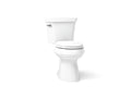 KOHLER K-76301-0 Highline Two-Piece Elongated Toilet With Concealed Trapway, 1.28 Gpf - White