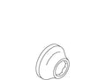 KOHLER Flange, 1 1/2" Od - Brushed Black, K-76310-BKB