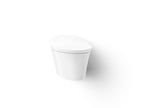KOHLER K-76395-0 Veil Wall-Hung Compact Elongated Smart Toilet Bowl, Dual-Flush - White