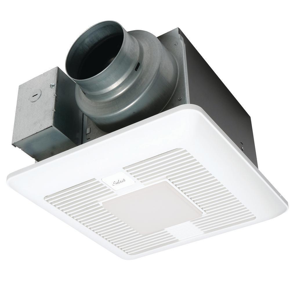 PANASONIC FV-0511VKSL3 WhisperGreen Select Dual Speed Fan/Dimmable LED Light & Night-light , high speed 50/80/110 CFM, low speed 30-100 CFM