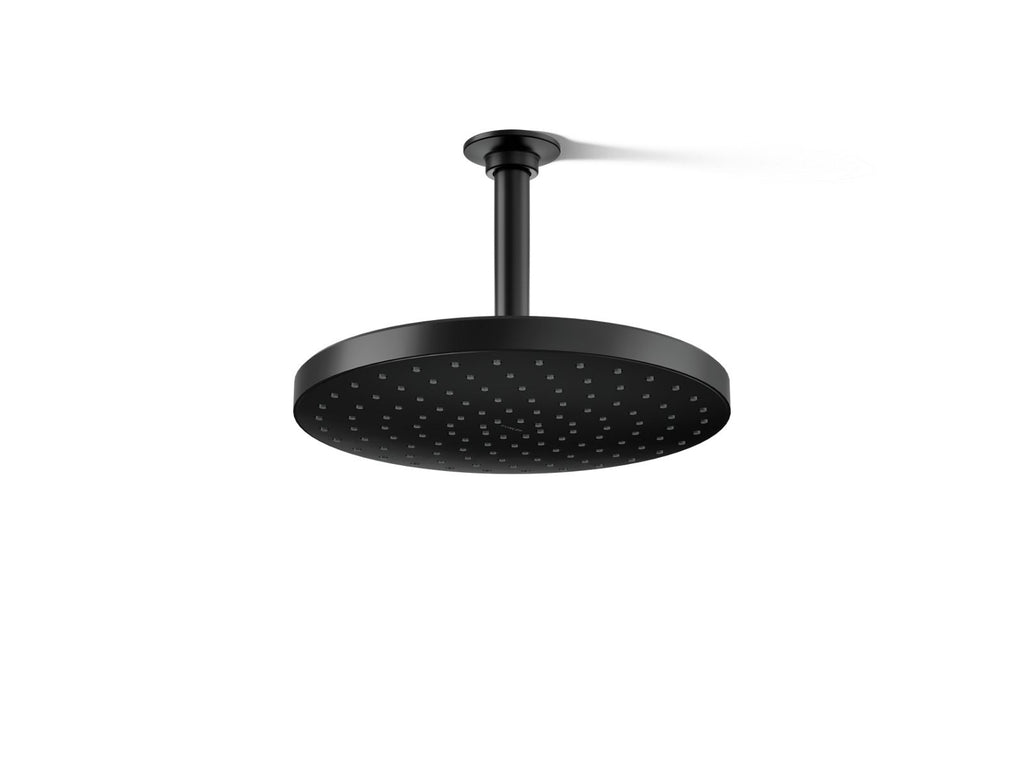 KOHLER K-76465-Y-BL Awaken 10" Single-Function Rainhead, 2.5 Gpm - Matte Black