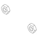 KOHLER Nut, Hex, 6-32, K-76636