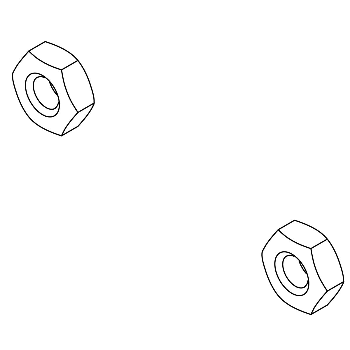 KOHLER Nut, Hex, 6-32, K-76636