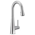MOEN 7664 Sleek One-Handle Pulldown Bar Faucet - Chrome