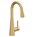 MOEN 7664BG Sleek One-Handle Pulldown Bar Faucet - Brushed Gold