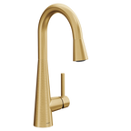 MOEN 7664BG Sleek One-Handle Pulldown Bar Faucet - Brushed Gold
