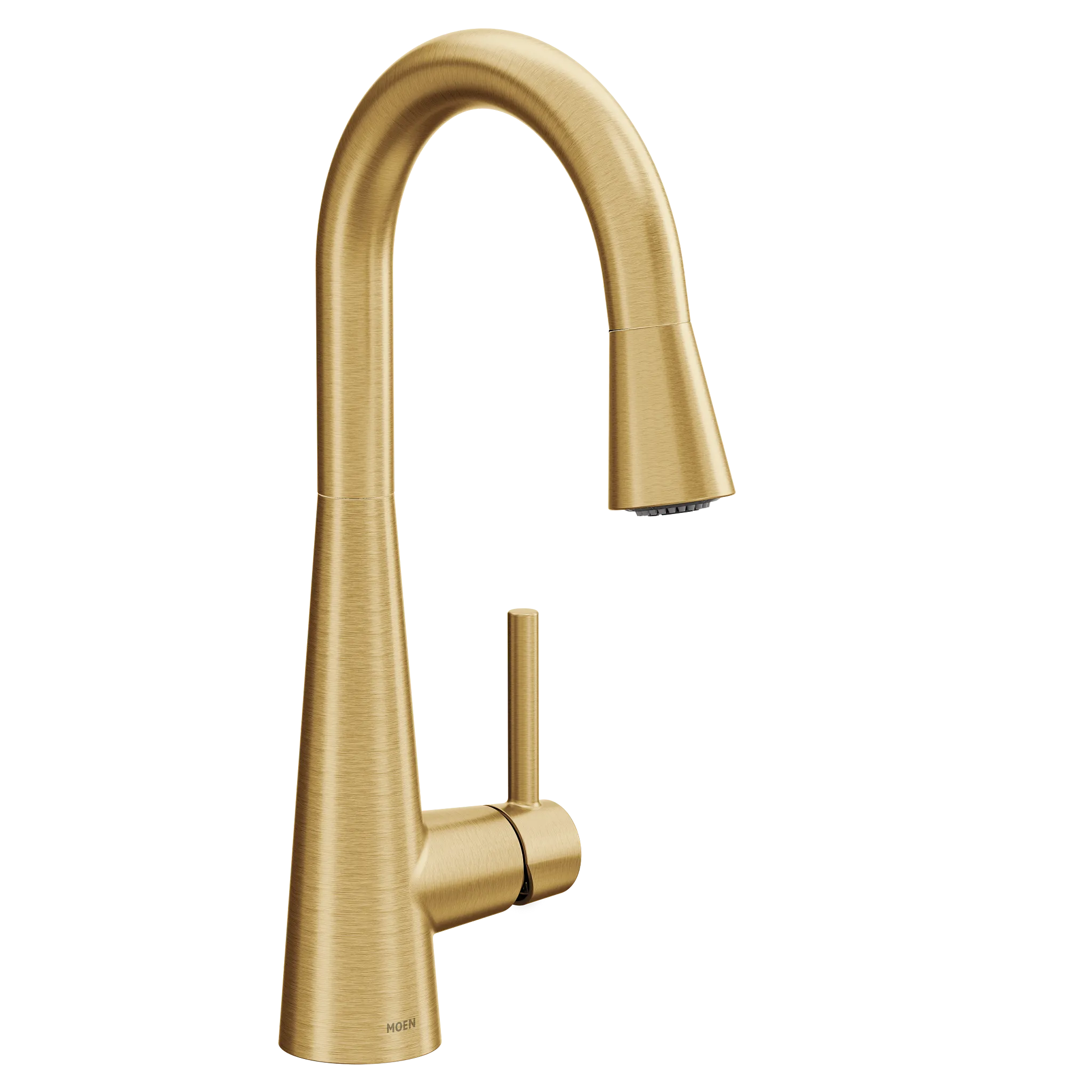 MOEN 7664BG Sleek One-Handle Pulldown Bar Faucet - Brushed Gold