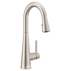 MOEN 7664SRS Sleek One-Handle Pulldown Bar Faucet - Spot Resist Stainless