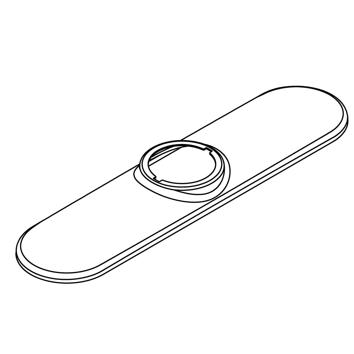 KOHLER Escutcheon S/C Kitchen - Brushed Chrome, K-76697-G