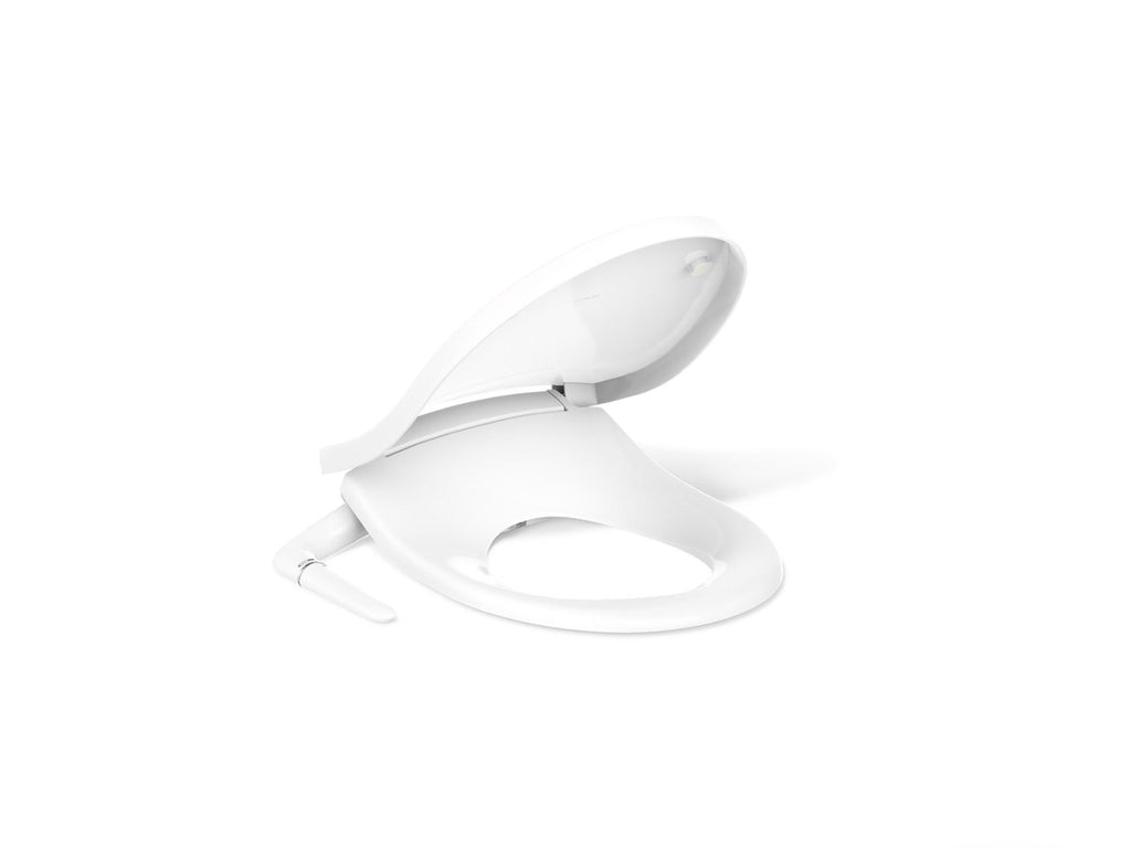KOHLER K-76923-0 Purewash M250 Quiet-Close Round-Front Manual Bidet Toilet Seat - White