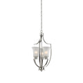 THOMAS 7703FY/20 Foyer 15'' Wide 3-Light Pendant - Brushed Nickel