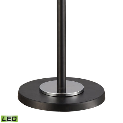 ELK STUDIO 77101-LED Uprising 72'' High 3-Light Floor Lamp - Black - Includes LED Bulbs