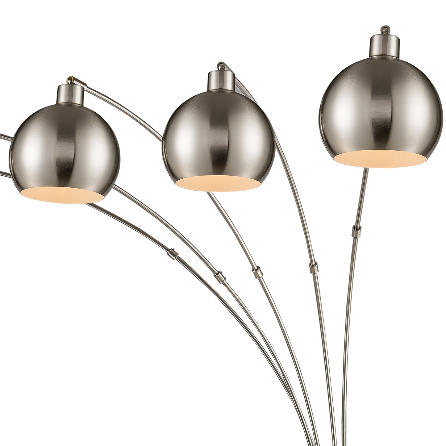 ELK STUDIO 77102 Peterborough 85.5'' High 5-Light Floor Lamp - Polished Nickel