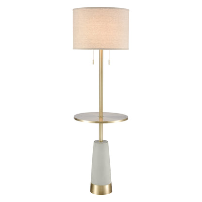 ELK STUDIO 77129 Below the Surface 63'' High 2-Light Floor Lamp - Polished Concrete