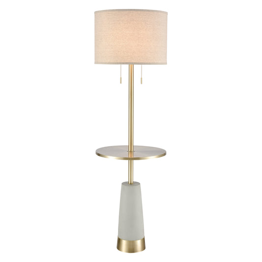 ELK STUDIO 77129 Below the Surface 63'' High 2-Light Floor Lamp - Polished Concrete