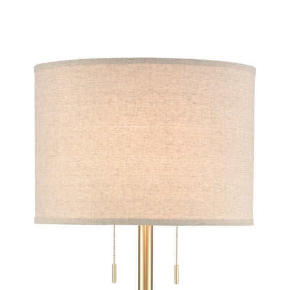 ELK STUDIO 77129 Below the Surface 63'' High 2-Light Floor Lamp - Polished Concrete