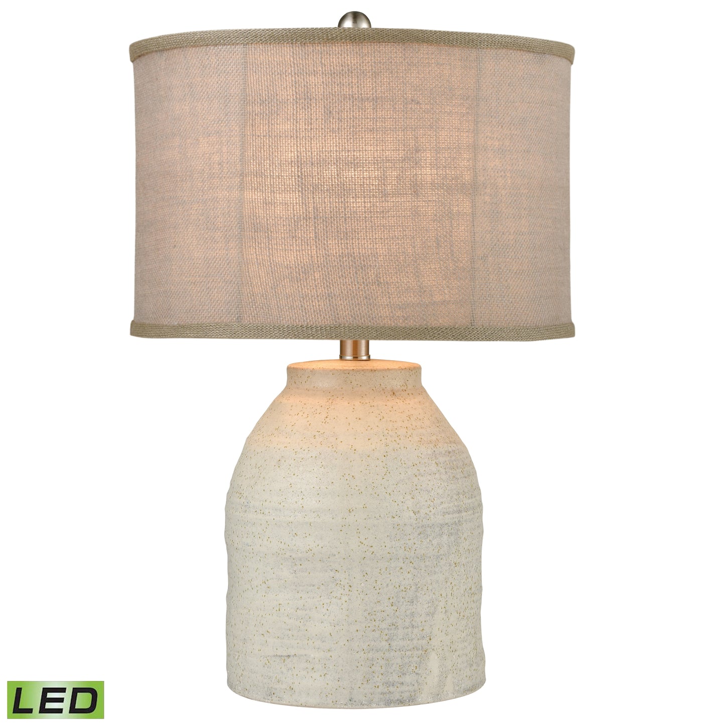 ELK STUDIO 77131-LED White Harbor 22.5'' High 1-Light Table Lamp - Gray - Includes LED Bulb