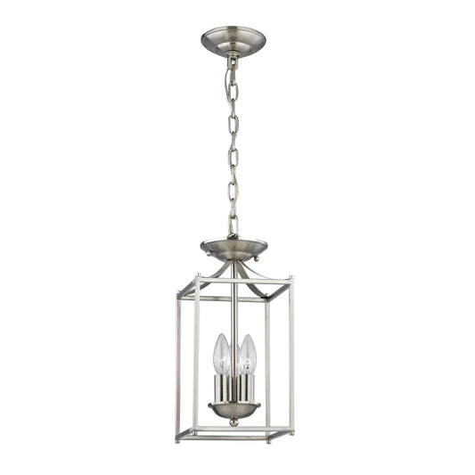 THOMAS 7713FY/20 Foyer 7'' Wide 3-Light Mini Pendant - Brushed Nickel