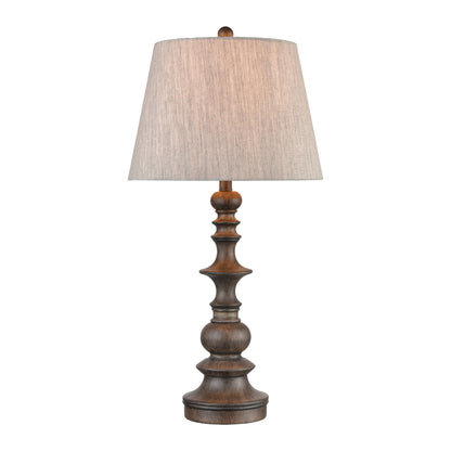 MARKETPLACE 77179 Rhinebeck 30'' High 1-Light Table Lamp - Aged Wood