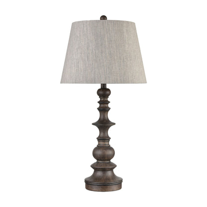 MARKETPLACE 77179 Rhinebeck 30'' High 1-Light Table Lamp - Aged Wood