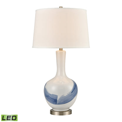 ELK STUDIO 77187-LED Kircubbin 32'' High 1-Light Table Lamp - Blue - Includes LED Bulb