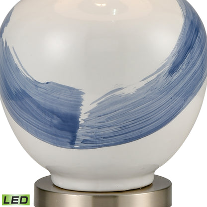 ELK STUDIO 77187-LED Kircubbin 32'' High 1-Light Table Lamp - Blue - Includes LED Bulb