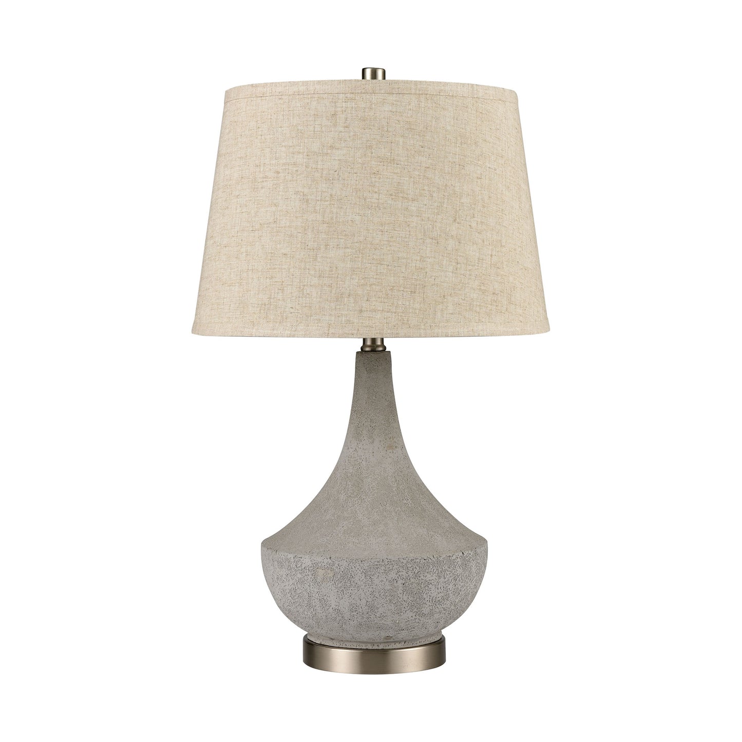 ELK STUDIO 77196 Wendover 25'' High 1-Light Table Lamp - Polished Concrete