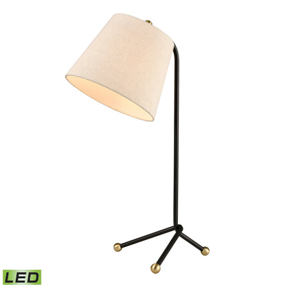 ELK STUDIO 77205-LED Pine Plains 25'' High 1-Light Table Lamp - Black - Includes LED Bulb