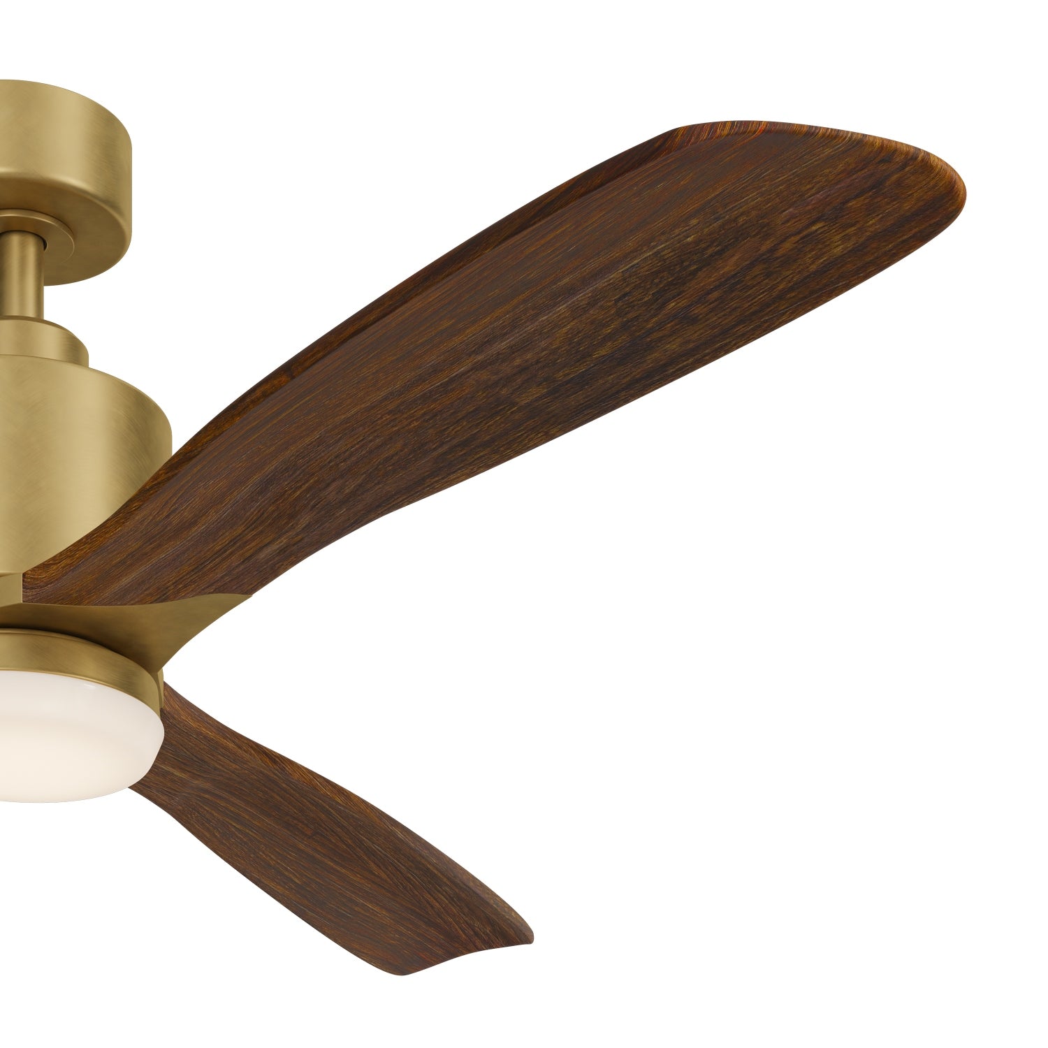 KICHLER 300027NBR Ridley Ii Led 52" Fan Natural Brass