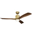 KICHLER 300027NBR Ridley Ii Led 52" Fan Natural Brass