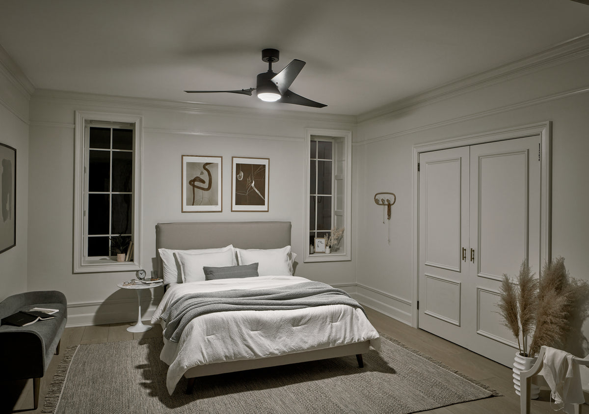 KICHLER 310155SBK Rana Led 60" Fan Satin Black