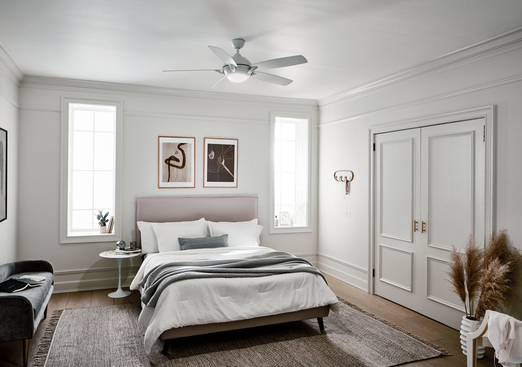 KICHLER 330001MWH Geno Led 54" Fan Matte White