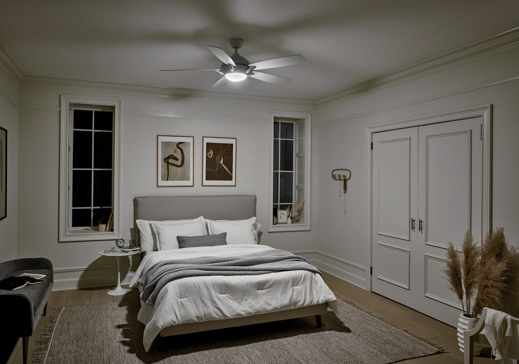 KICHLER 330001MWH Geno Led 54" Fan Matte White